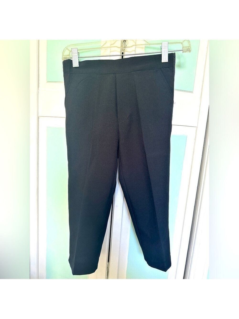 Black tuxedo tux pants Toddler 4 Husky wedding ring bearer Kids Boys bow tie